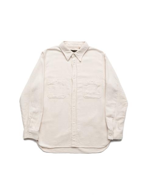 FULLCOUNT Flannel Work Shirt - Ecru