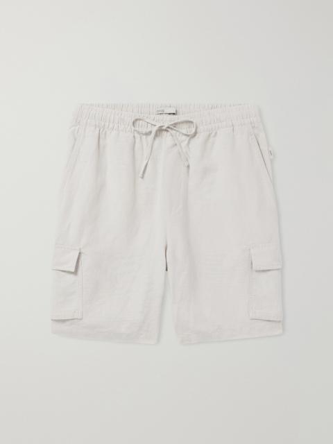 onia Air Straight-Leg Linen and Lyocell-Blend Drawstring Cargo Shorts
