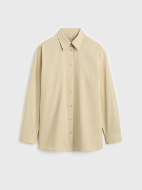TOTEME Classic tumbled shirt peanut