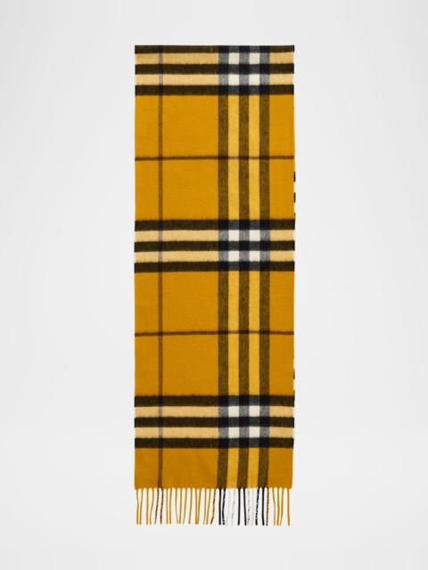Burberry Men's Cashmere Giant Brights Check Scarf