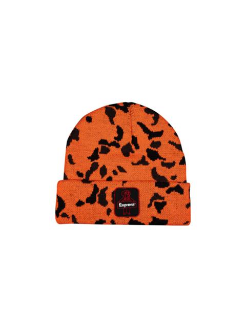 Supreme x RefrigiWear Beanie 'Orange Camo'