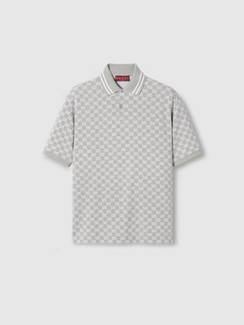 GUCCI Cotton polo shirt with embroidery