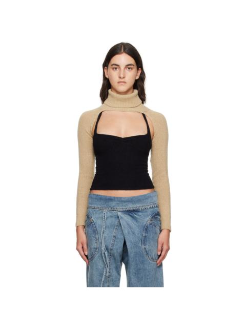 gimaguas Beige Pop Mangas Turtleneck