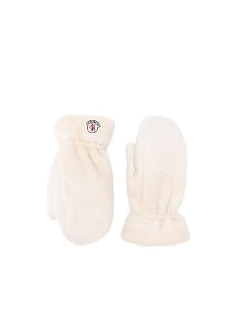 Moncler logo-patch mittens