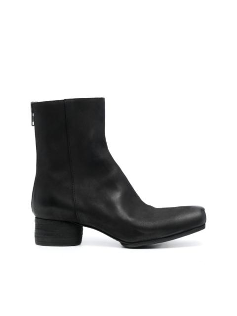 UMA WANG 45mm zip-up leather ankle boots