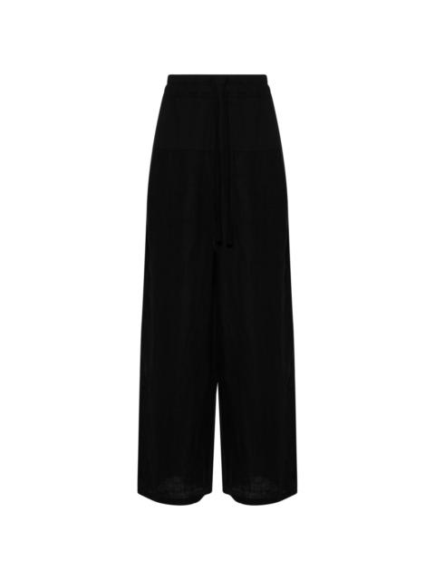 thom/krom chambray linen wide trousers
