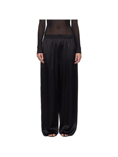 WARDROBE.NYC Black Satin Pajama Trousers