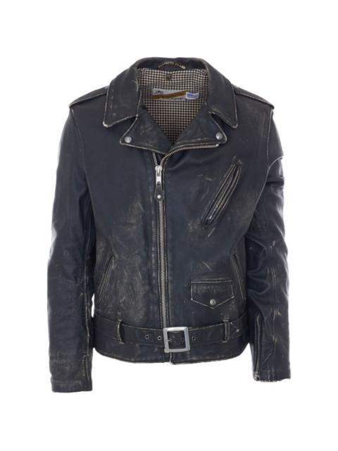 Schott Perfecto belted motorcycle jacket