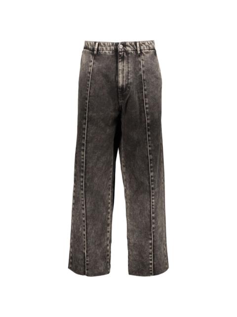 Diesel elasticated wide jeans