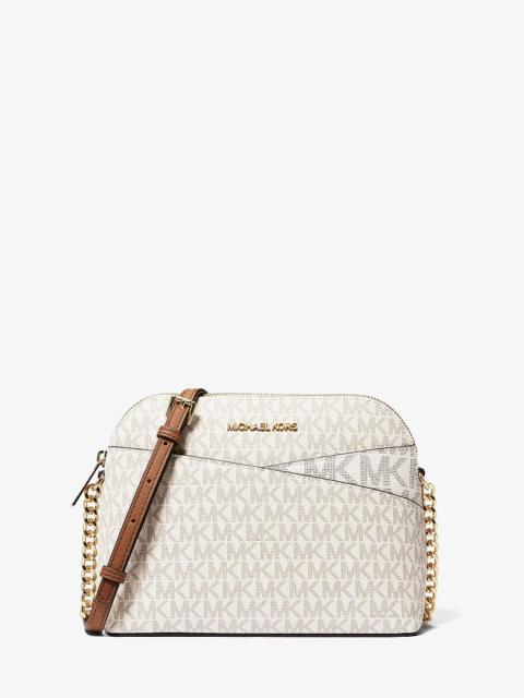 MICHAEL KORS Jet Set Travel Medium Logo Dome Crossbody Bag