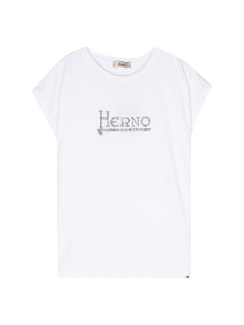 Herno studded-logo T-shirt