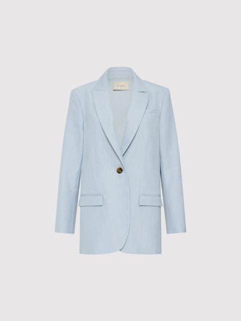 ST. AGNI Single Button Tailored Blazer - Stone Blue