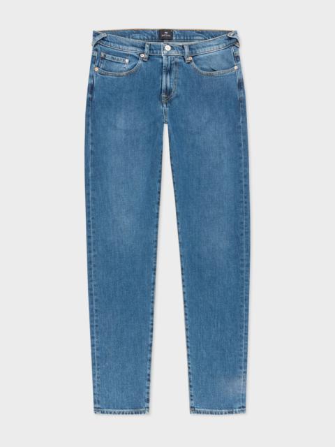Paul Smith Mid-Wash Jeans With Laser Print Pocket