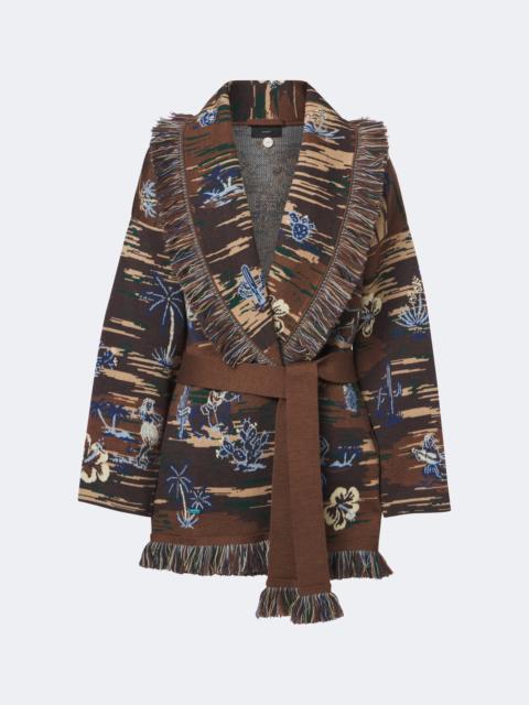 Alanui Texhawaii Rountrip jacquard wool-blend cardigan