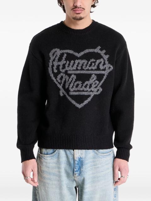 Human Made heart knit sweater