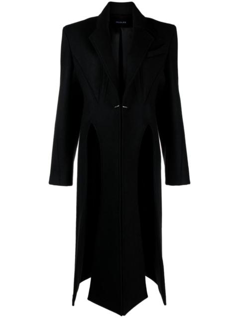 MUGLER single-breasted wool coat