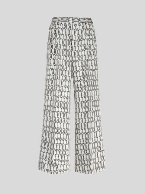 Etro SILK JACQUARD TROUSERS