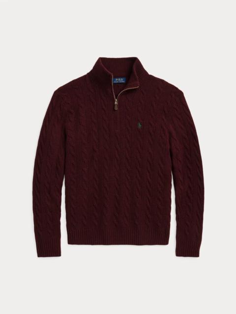 Polo Ralph Lauren Cable-Knit Quarter-Zip Sweater