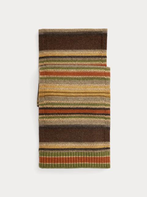 RRL by Ralph Lauren Striped Wool Scarf