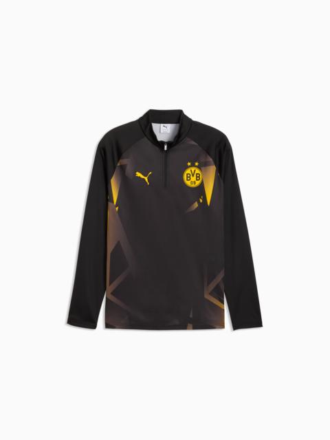 PUMA Borussia Dortmund Men's Soccer Warmup Quarter-Zip