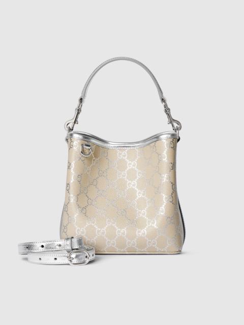 GUCCI GG Emblem small bucket bag