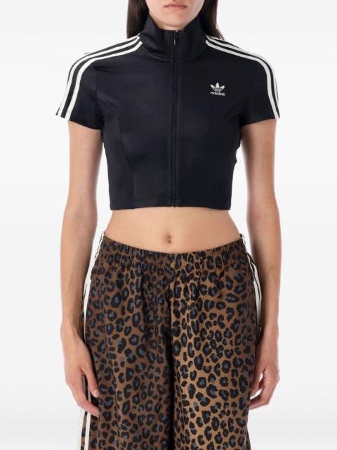 adidas three-stripe zip-up sweatshirt
