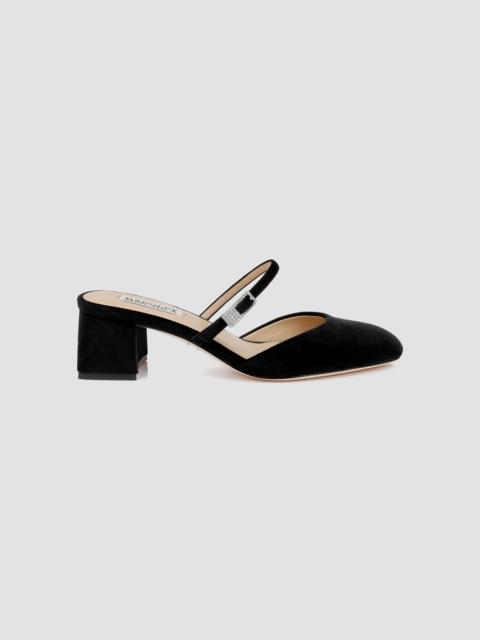 BADGLEY MISCHKA Women's Valarie 50MM Velvet Pumps - Black Velvet