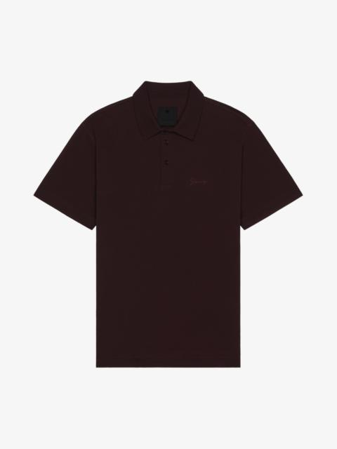 POLO IN COTTON WITH GIVENCHY SIGNATURE