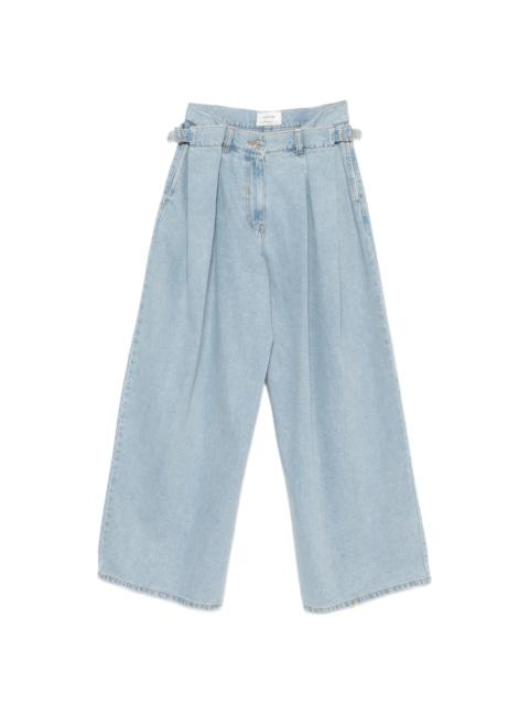 SYSTEM System Pleated Button-fastening Jeans