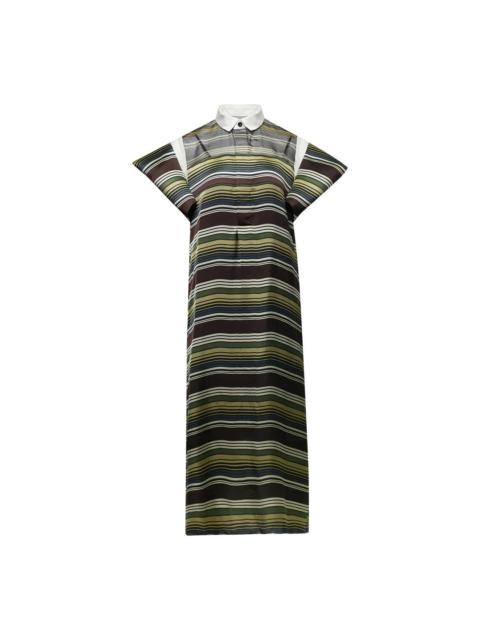 sacai Horizontal Stripe Dress