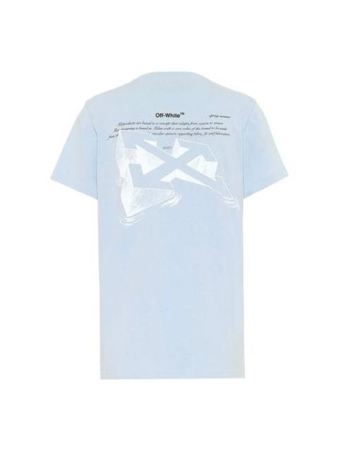 Off-White (WMNS) Off-White Arrows Sketch Printed Short Sleeve OWAA049R20B070433301