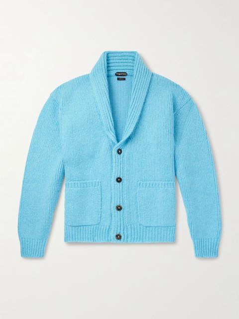 TOM FORD Shawl-Collar Cashmere Cardigan Light blue