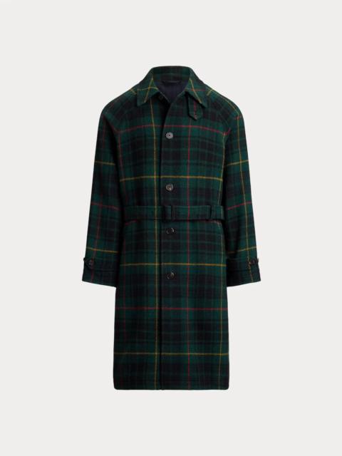 Polo Ralph Lauren Plaid Tweed Balmacaan Coat