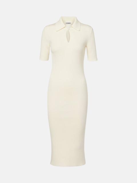 Jil Sander Knitted wool midi dress