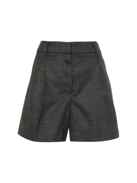 virgin wool tailored shorts