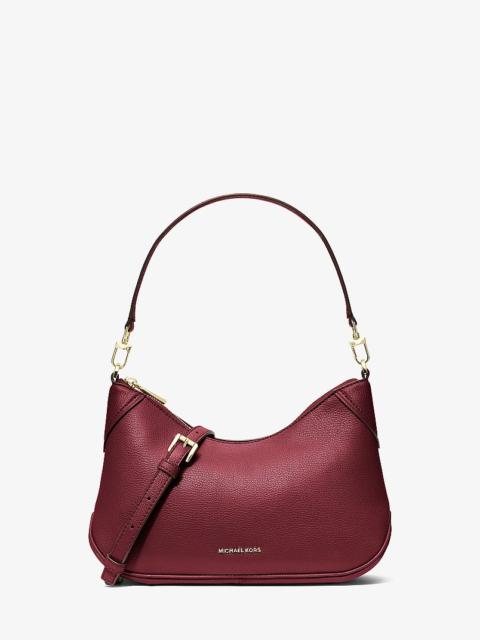 MICHAEL KORS Jet Set Medium Leather Convertible Crossbody Bag