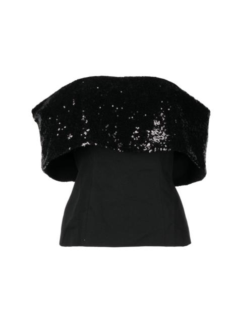 Giselle sequin-embellished bandeau top