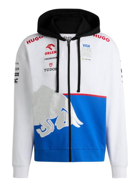 HUGO COTTON-TERRY ZIP-UP FANWEAR HOODIE 와 SPECIAL 브랜딩