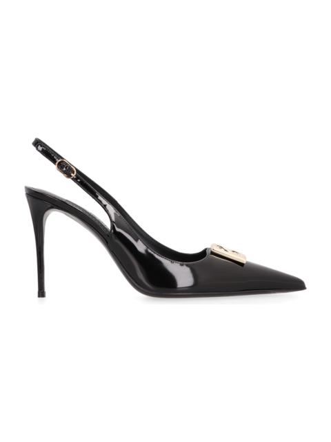 Leather Slingback Pumps