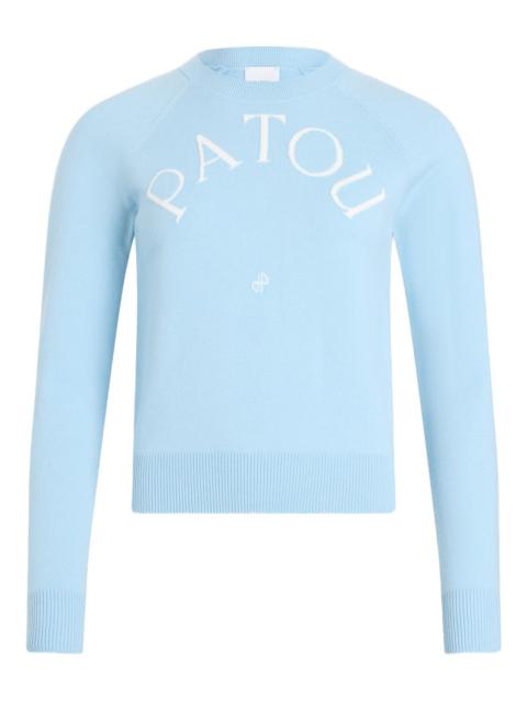 PATOU logo long-sleeved sweater