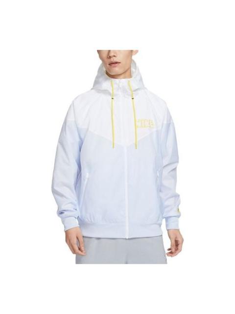 Nike Windrunner Woven Lined Jacket 'White Grey' DX0695-085