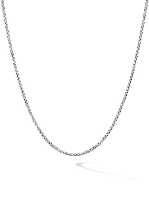 DAVID YURMAN Women's Box Chain Necklace in 18K Rose Gold, 1.7MM - White Gold