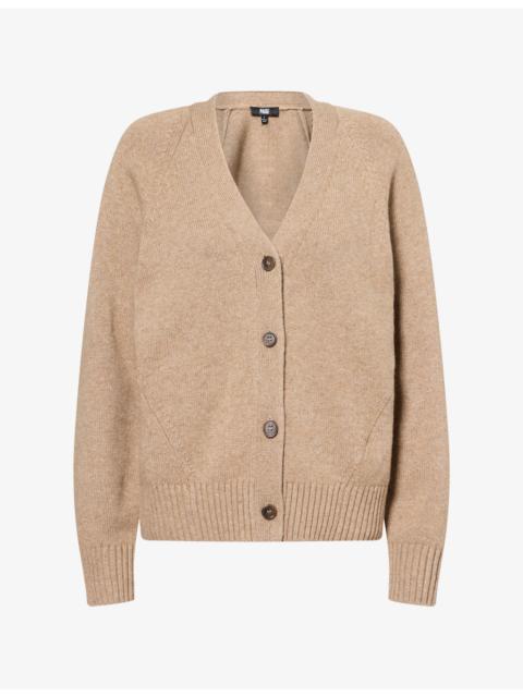 PAIGE Hikari V-Neck Wool-Blend Cardigan