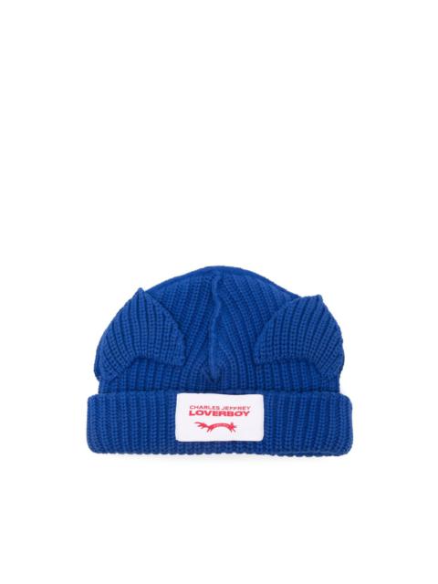 CHARLES JEFFREY LOVERBOY ears-detailed beanie