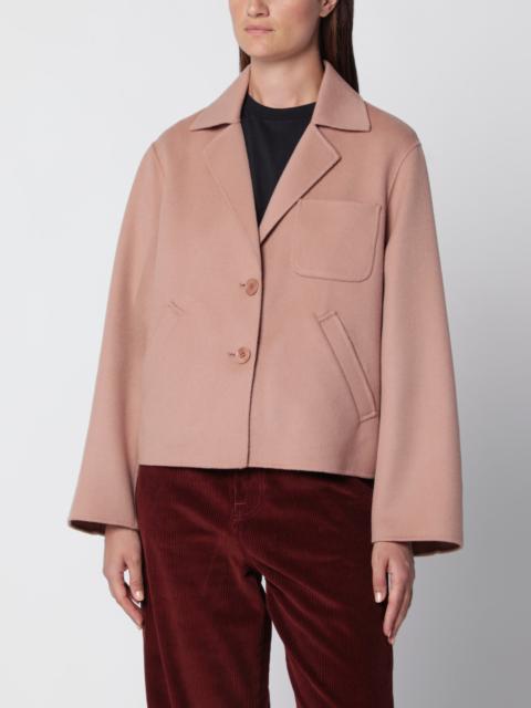 WEEKEND Max Mara Pink cropped wool jacket