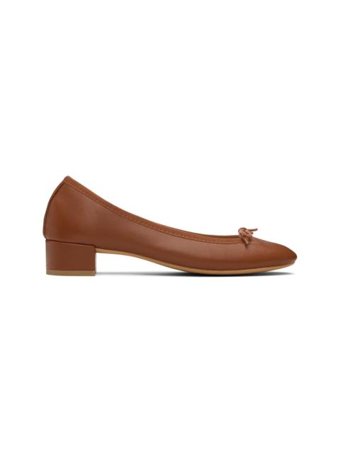 Repetto Tan Camille Rubber-Sole Heels