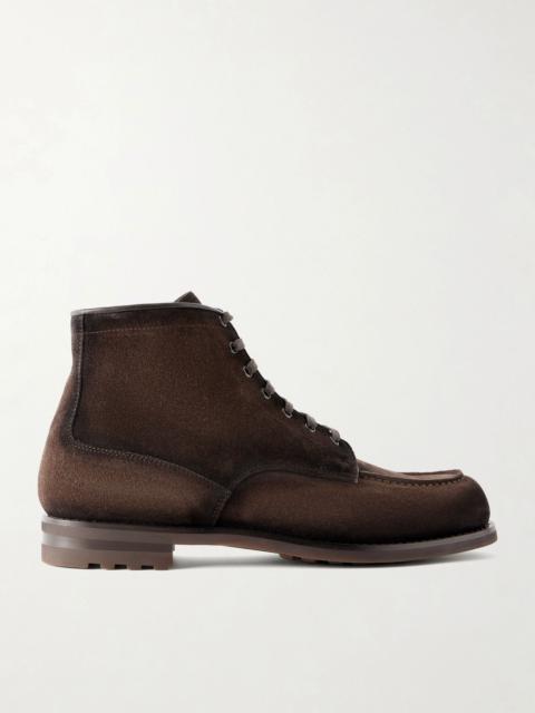 OFFICINE CREATIVE Balata Flexi 002 Suede Lace-Up Boots Dark brown