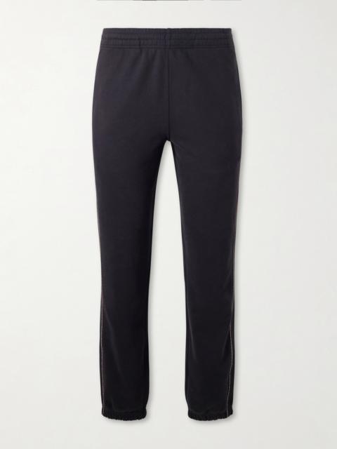 Burberry Tapered Checked Cotton-Jersey Sweatpants