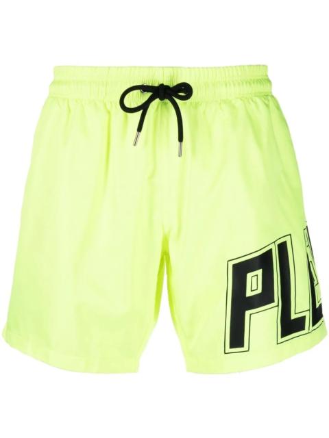 PHILIPP PLEIN logo-print swim shorts