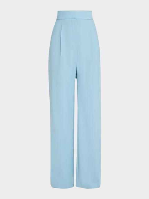 VERONICA BEARD Robinne Pleated Straight-Leg Pants